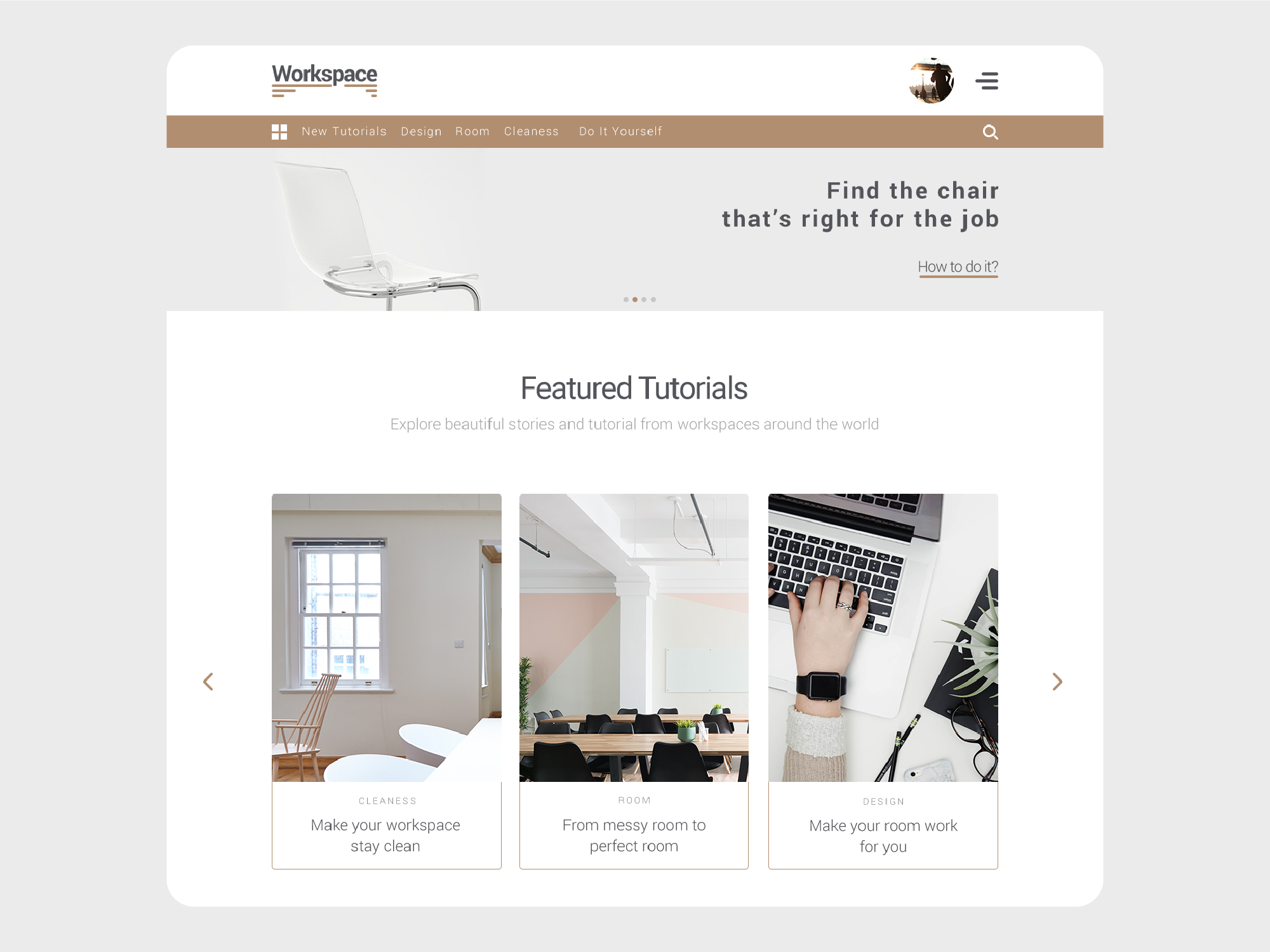 Workspace Furniture Website